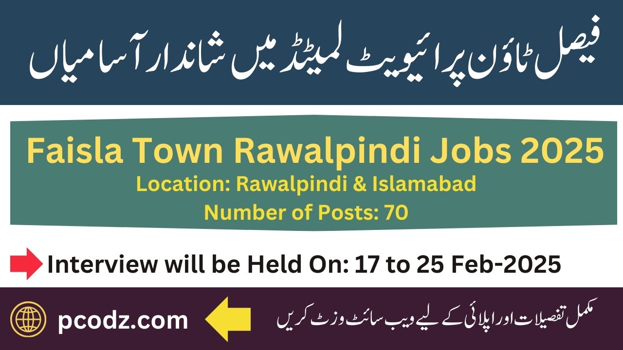 Faisla Town jobs 2025