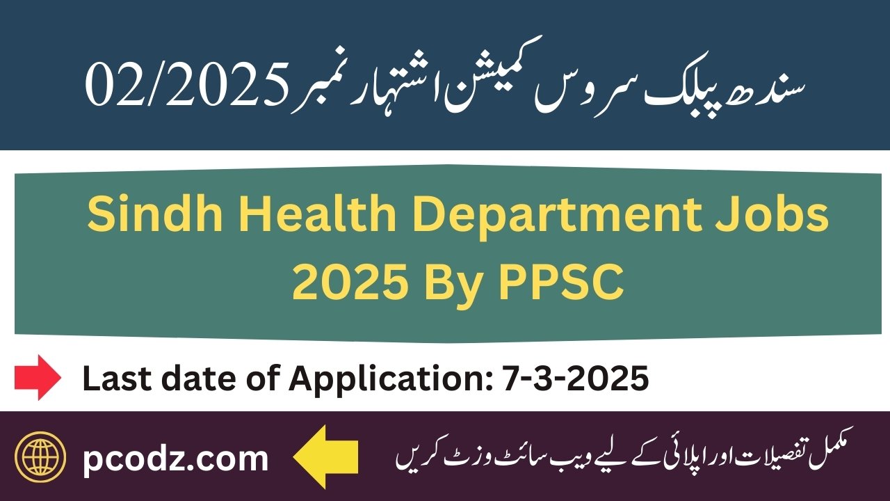 Sindh Health Department Jobs 2025