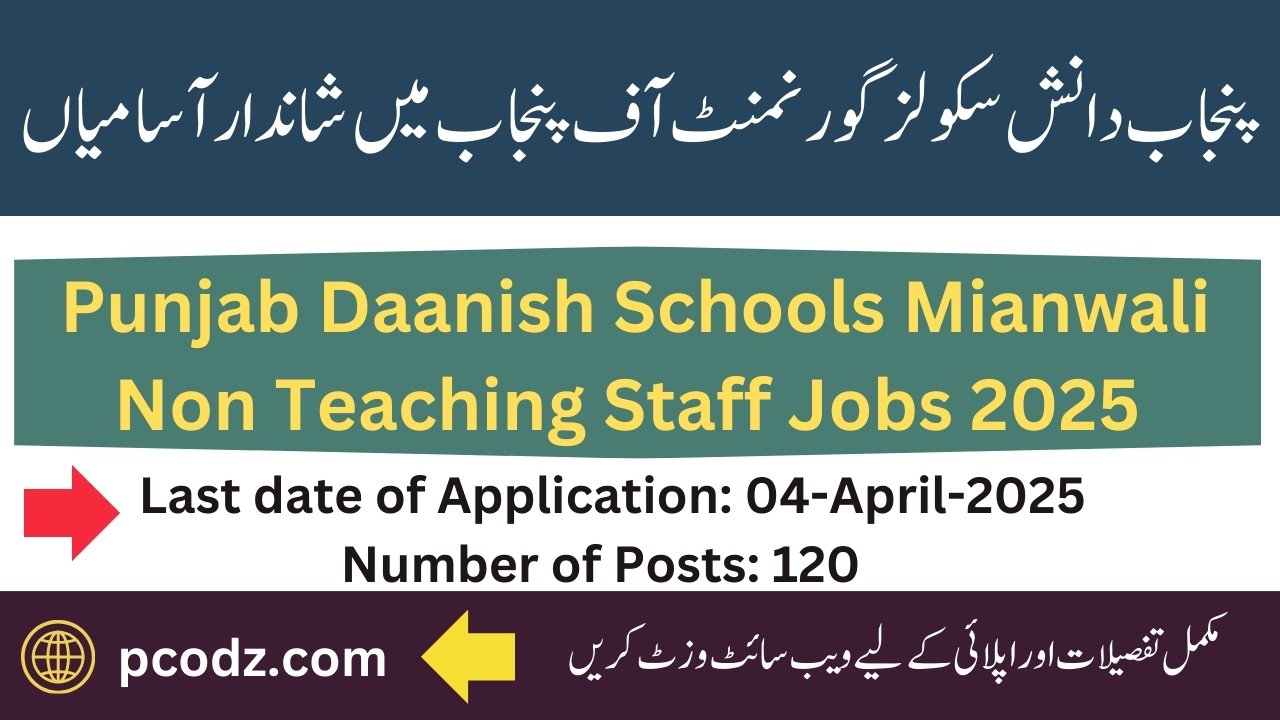 Punjab Daanish Schools Jobs 2025