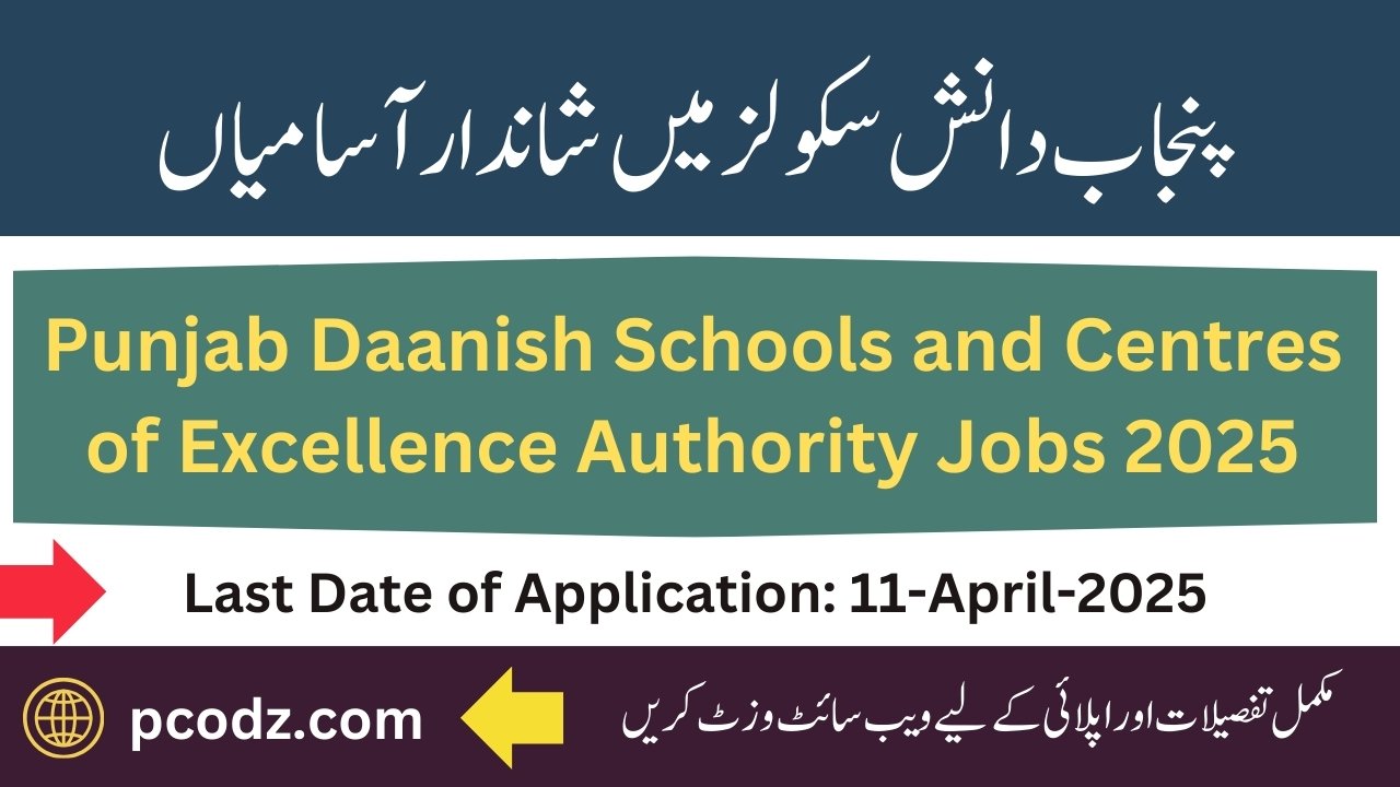 Punjab Daanish Schools Jobs 2025